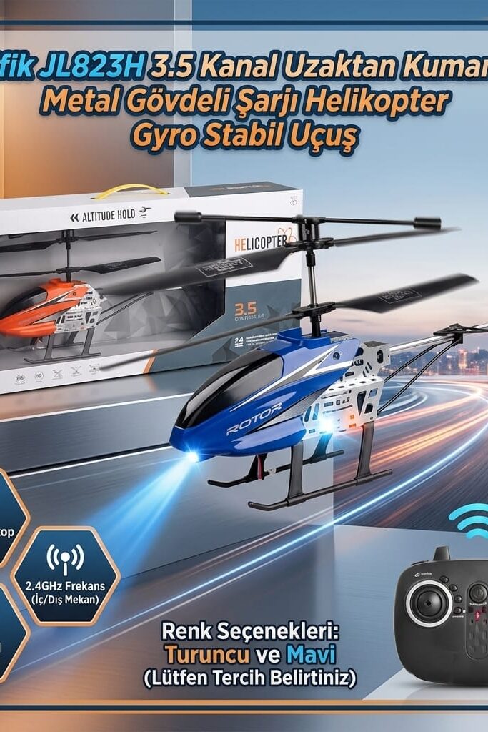 Pasifik Jl823h 3.5 Kanal Şarjlı Uzaktan Kumandalı Helikopter
