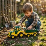 ÇLK Toys Römorklu Traktör Dinozor Figürlü 38 cm