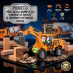 Prestij Pilli Işıklı Bump’n Go Hareketli İnşaat İş Makinesi Oyuncak Kepçe