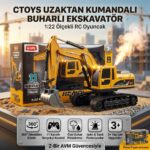 CTOYS Uzaktan Kumandalı Buharlı Ekskavatör 1:22 Ölçekli RC Oyuncak