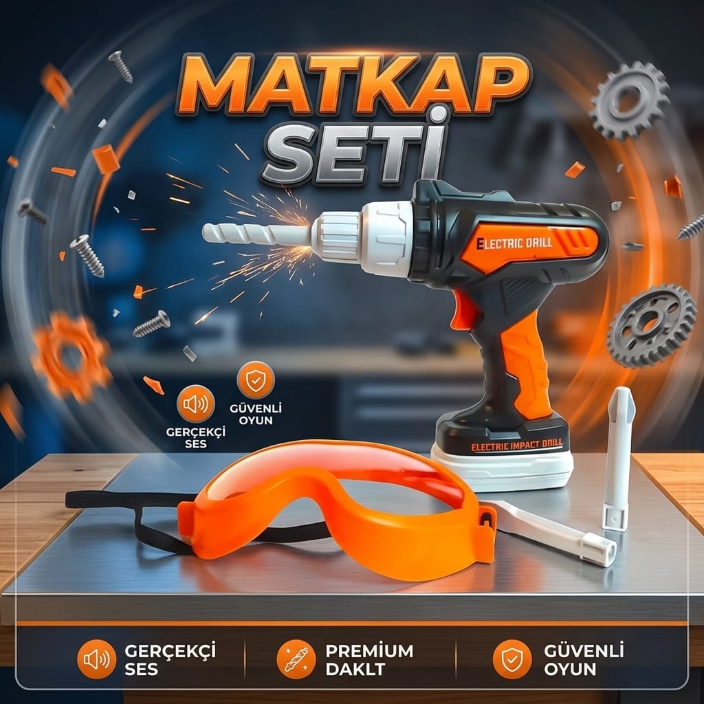 8680965674106-image-1 Ceren Oyuncak Sesli ve Dönebilen Elektrikli Çocuk Matkap Seti ve Tamir Çantası