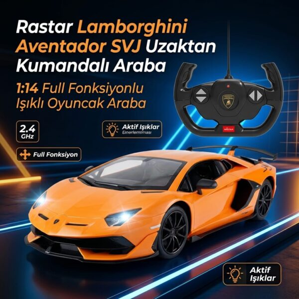 Rastar Lamborghini Aventador SVJ 1:14 Uzaktan Kumandalı Araba