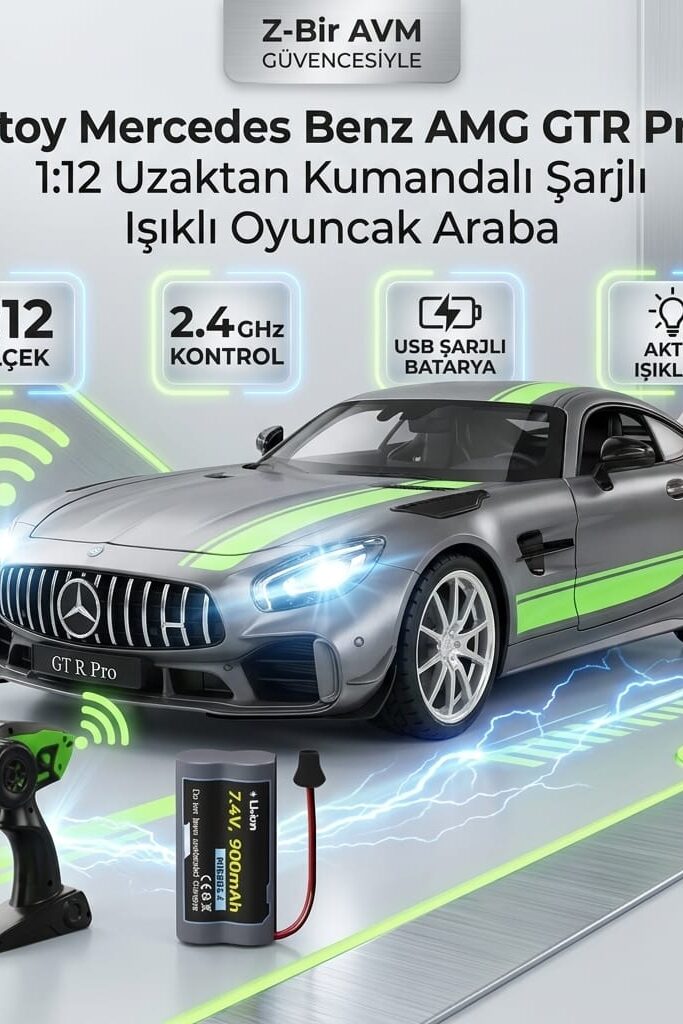 Ctoy Mercedes Benz AMG GTR Pro Uzaktan Kumandalı Araba 1:12