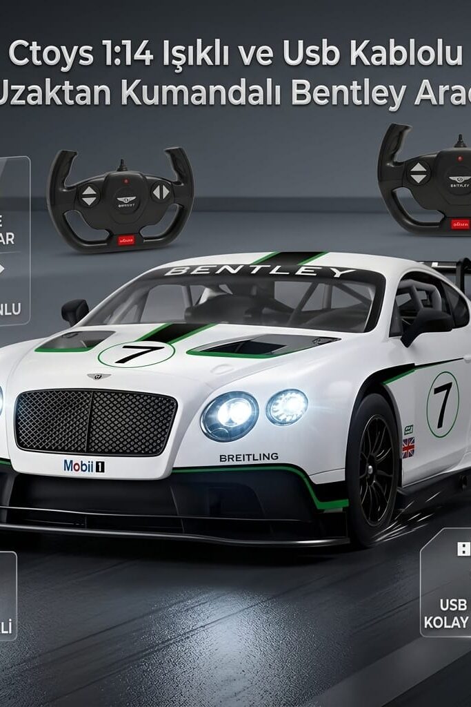 Ctoys Bentley Continental GT3 1:14 Işıklı Uzaktan Kumandalı Araba