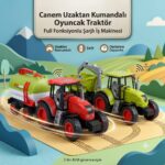 Canem Uzaktan Kumandalı Oyuncak Traktör Full Fonksiyonlu Şarjlı İş Makinesi