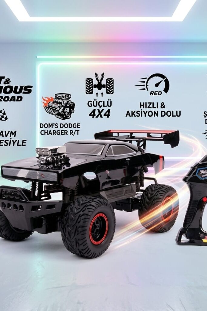 Jada Toys Fast & Furious Dodge Charger R/T 4x4 Uzaktan Kumandalı Araba 1:12