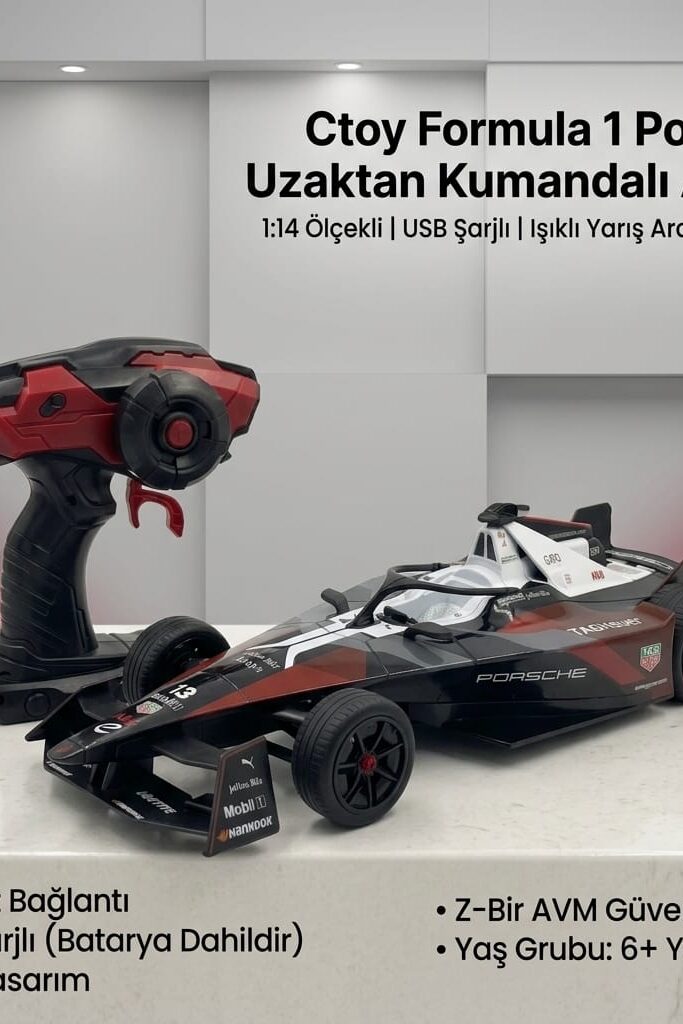 Ctoy Formula 1 Porsche Uzaktan Kumandalı Araba 1:14