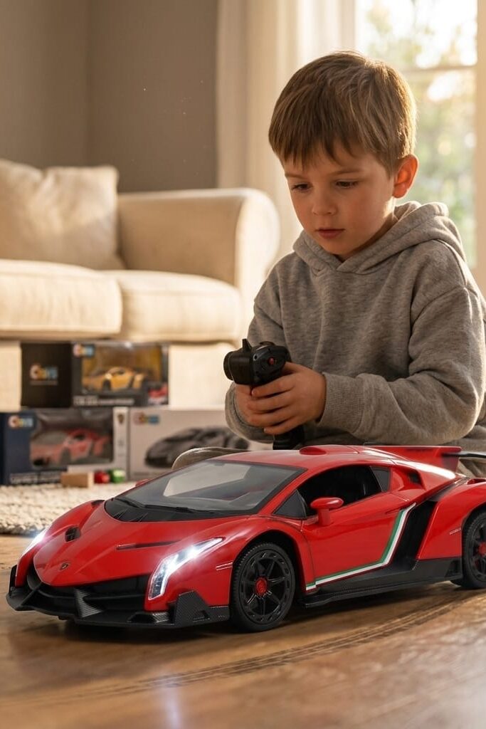 Ctoys 1:18 Uzaktan Kumandalı Şarjlı Işıklı Lamborghini Model Araba