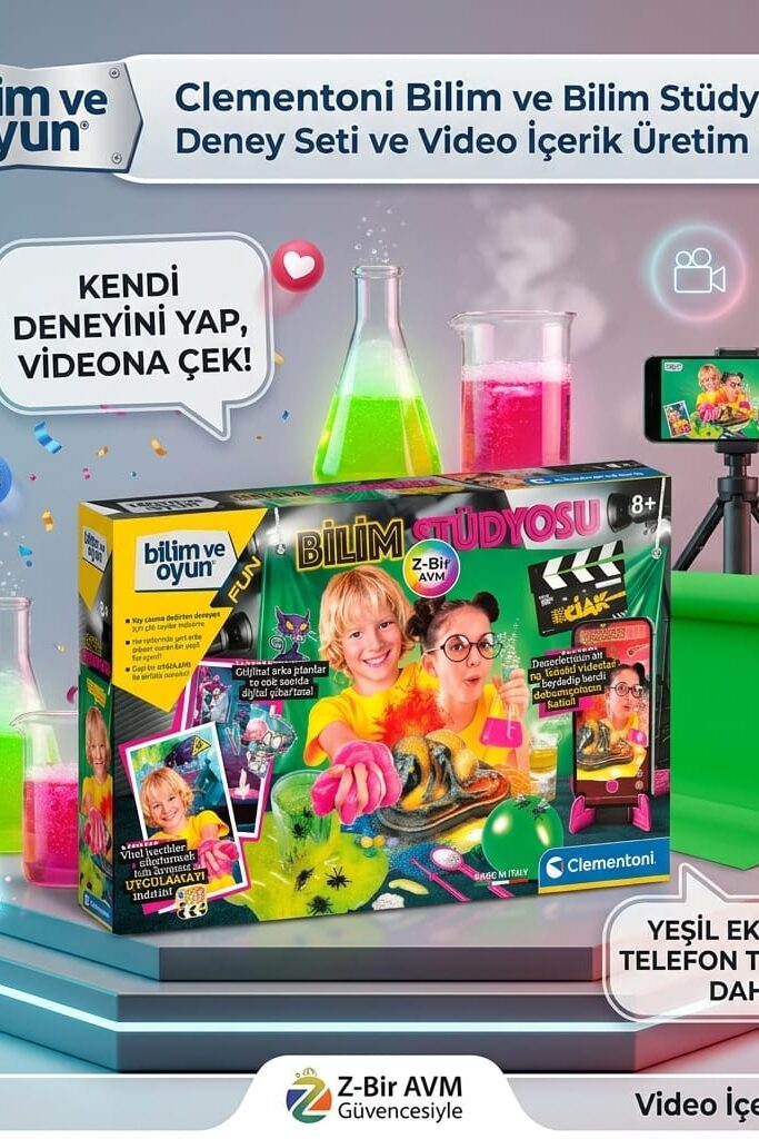 Clementoni Bilim ve Oyun Bilim Stüdyosu Deney Seti