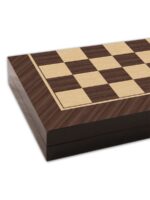 Star Cafe Ceviz Görünümlü Profesyonel MDF Tavla Takımı 25.5x49 cm