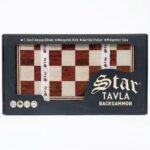 Star Antik Ceviz Tavla Takımı