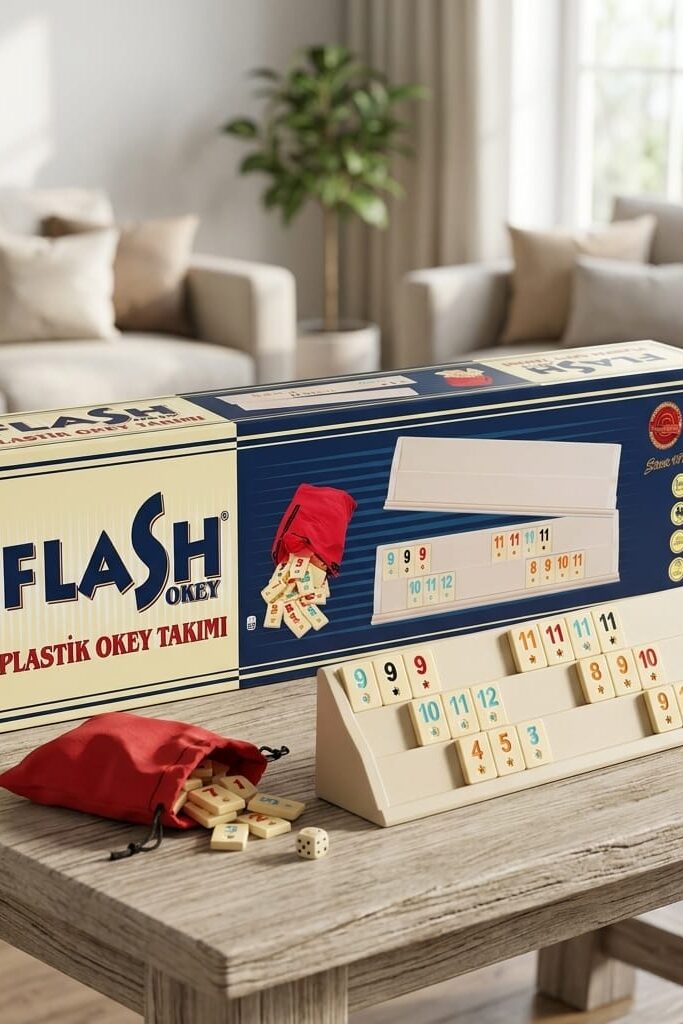 Star Flash 4 Kişilik Plastik Okey Takımı Seti