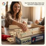 Star Flash 4 Kişilik Plastik Okey Takımı Seti