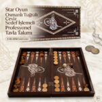 Star Oyun Antik Osmanlı Tuğrası Tavla Takımı