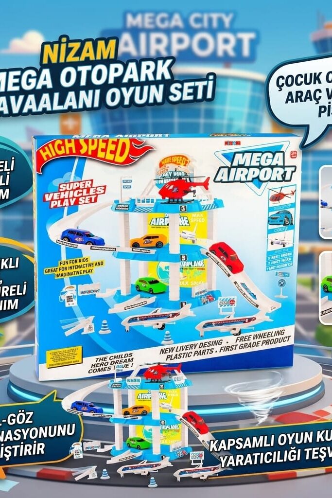 Nizam Mega Otopark ve Havaalanı Oyun Seti