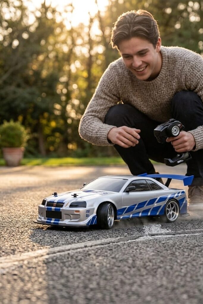 Jada Toys Fast & Furious Nissan Skyline GT-R R34 1:10 Uzaktan Kumandalı Drift Arabası