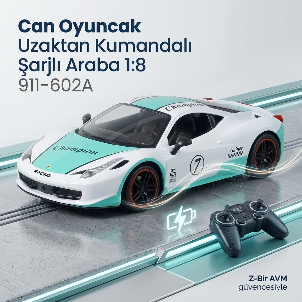 8693781008468-image-1 Can Oyuncak Uzaktan Kumandalı Şarjlı Araba 1:8 911-602A