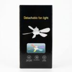 ELiTLED 5 Kanatlı Uzaktan Kumandalı LED Işıklı Tavan Vantilatörü 52 cm