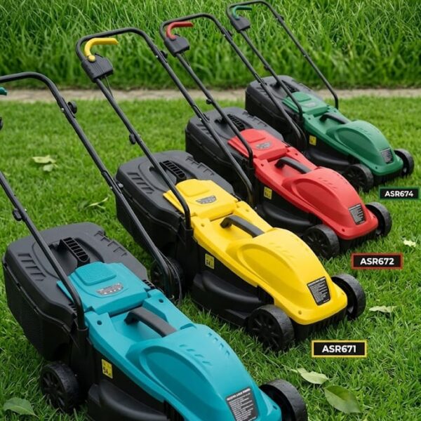 Assur 1200W Elektrikli Çim Biçme Makinesi 30 Litre Hazneli
