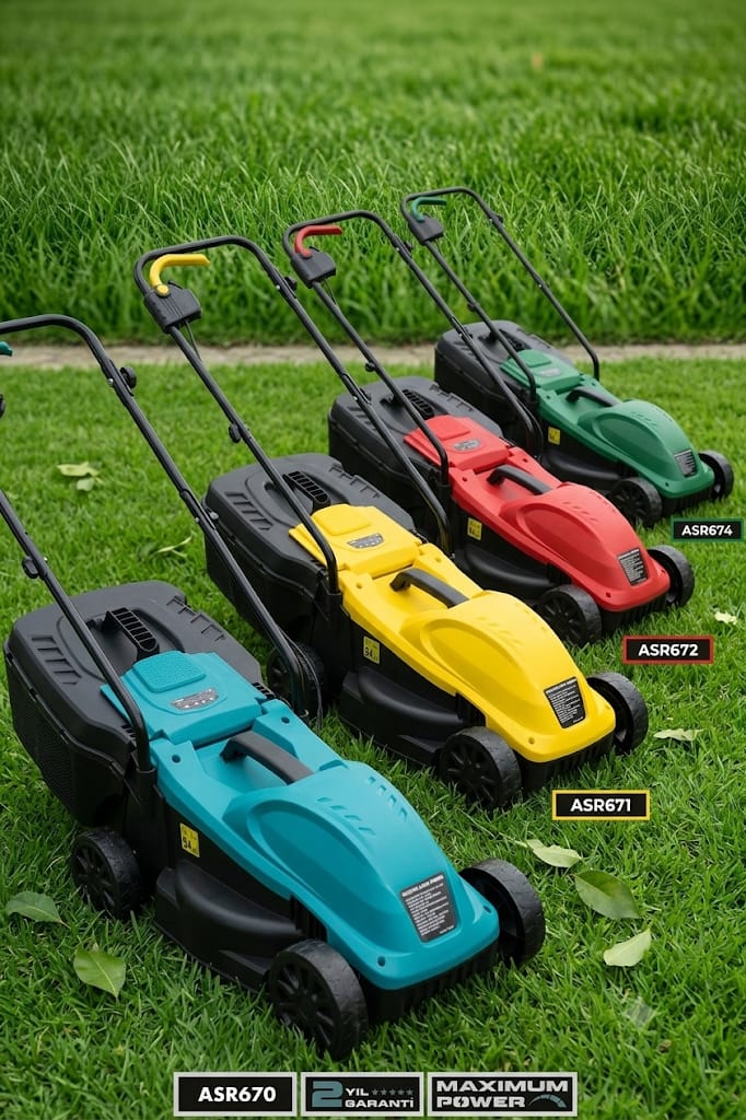 8684049006708-image-1 Assur 1200W Elektrikli Çim Biçme Makinesi 30 Litre Hazneli