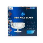 Misswell 24 cm Cam Salata Kasesi - Şık Sunum ve Servis Kasesi