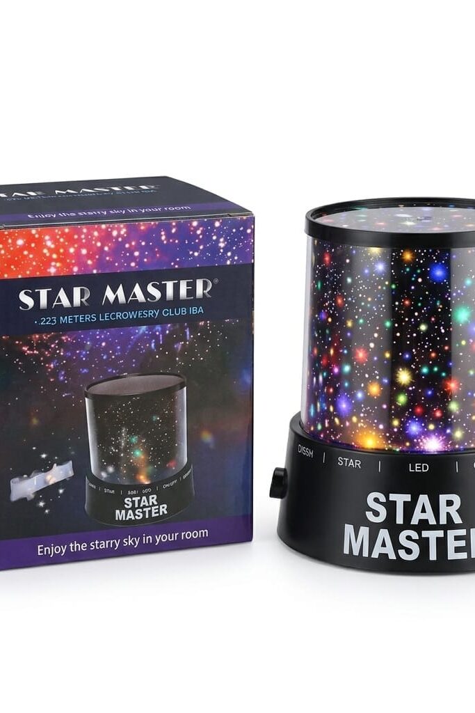 Star Master Siyah Gökyüzü ve Yıldız Yansıtmalı Projektör Gece Lambası (KM-02)