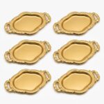 6'lı Mini Sunumluk Tepsisi Gold / Gümüş