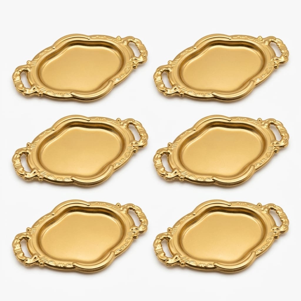 8680212202519-image-1 6'lı Mini Sunumluk Tepsisi Gold / Gümüş