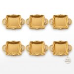 6'lı Mini Sunumluk Tepsisi Gold / Gümüş