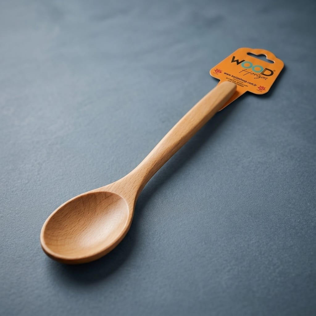 Wood Horizon 27 cm Cilalı Ahşap Kaşık