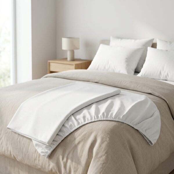 Maison Dore 90x200 cm Jersey Beyaz Lastikli Çarşaf