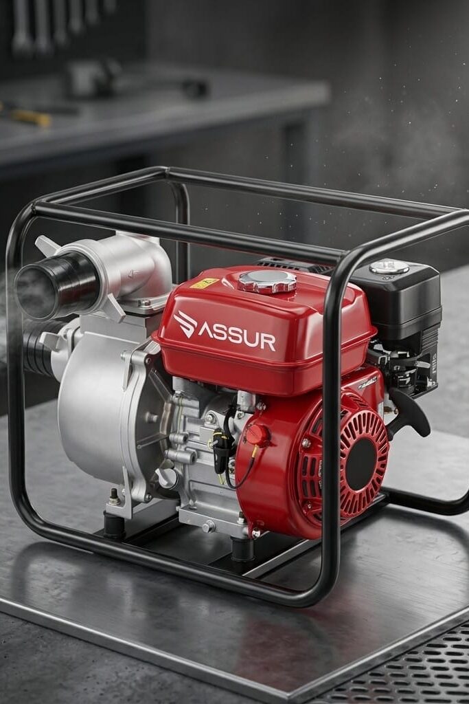 Assur ASR748 3 İnç 6.5HP Benzinli Su Pompası Motoru