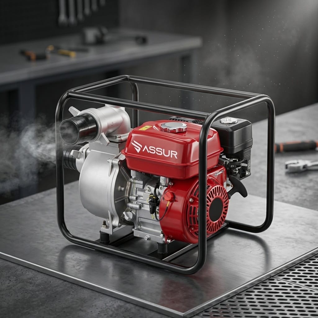 Assur ASR748 3 İnç 6.5HP Benzinli Su Pompası Motoru